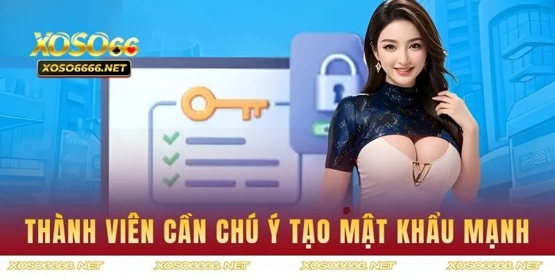 Thành viên cần chú ý tạo mật khẩu mạnh